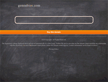 Tablet Screenshot of geneabios.com